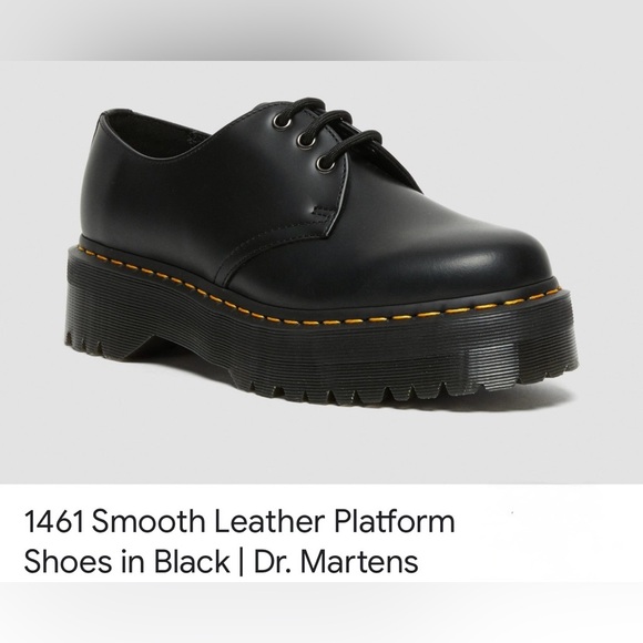 Dr. Martens Other - Dr. Martens 1461 Smooth Leather Platform shoes in black.